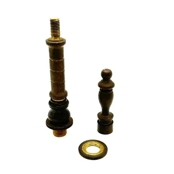 Lamp Finial or Lighting Final Brass Restoration 3 Pieces Replacement Finial - Picture 2 of 6